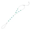 Nine West Silver Tone Aqua Beaded Hand Chain 2 Nine West Silver Tone Aqua Beaded Hand Chain -Deals My Glow Wardrobe Store 6016772