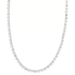 Nine West Silver Tone Tennis Necklace