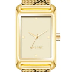 Nine West Women's Silver Tone Metal Mesh Watch -Deals My Glow Wardrobe Store 6024088 ALT2
