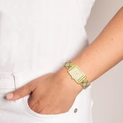 Nine West Women's Silver Tone Metal Mesh Watch -Deals My Glow Wardrobe Store 6024088 ALT4