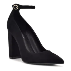 Nine West Plana Women's Suede Heels -Deals My Glow Wardrobe Store 6097983 Black Suede