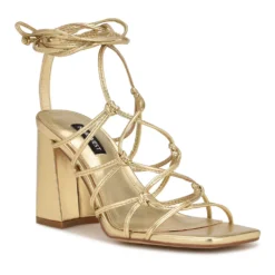 Nine West Glaven Women's Dress Sandals -Deals My Glow Wardrobe Store 6101994 Gold